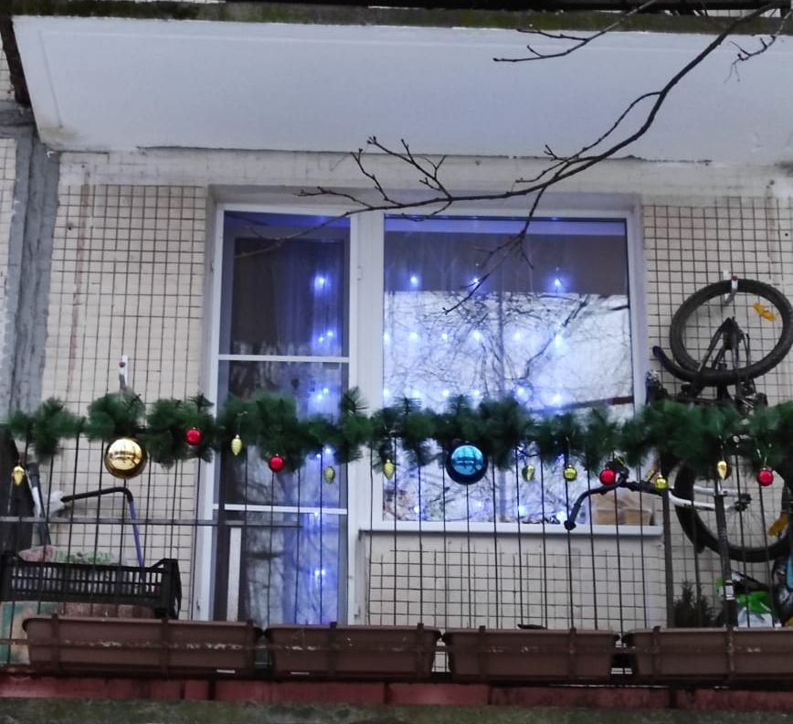 Итоги конкурса "Новогоднее настроение" - украшенный балкон